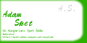 adam spet business card